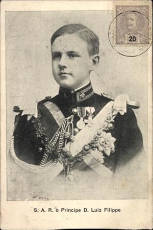 Bild des Verkufers fr Ansichtskarte / Postkarte Principe D. Luiz Filippe, Ludwig Philipp von Portugal Herzog von Bragana, Portrait zum Verkauf von akpool GmbH