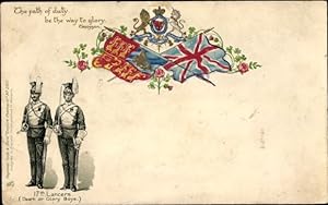Seller image for Prge Litho 17th Lancers, Death or Glory Boys, britische Soldaten, Fahnen - Tuck 260 for sale by akpool GmbH