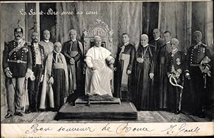 Ansichtskarte / Postkarte Papst Pius X., Giuseppe Melchiorre Sarto, Geistliche, Le Saint Pere