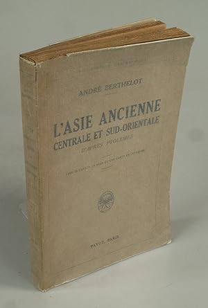 Seller image for L'Asie ancienne centrale et sud-orientale d'aprs Ptolme. for sale by Antiquariat Dorner