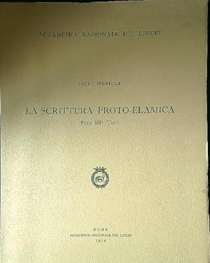 Bild des Verkufers fr La scrittura proto-elamica parte III: testi zum Verkauf von Librodifaccia