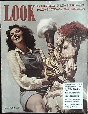 Seller image for Look Magazine August 27, 1940 Joe Louis, Jean Harlow for sale by AcornBooksNH