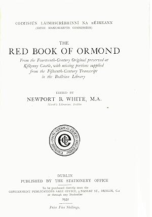 Seller image for The Red Book of Ormond. for sale by Saintfield Antiques & Fine Books