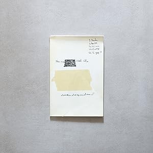 Brice Marden. Suicide notes