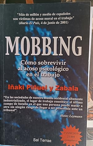 Imagen del vendedor de MOBBING COMO SOBREVIVIR AL ACOSO PSICOLOGICO EN EL TRABAJO a la venta por LIBRERIA LA CLASICA