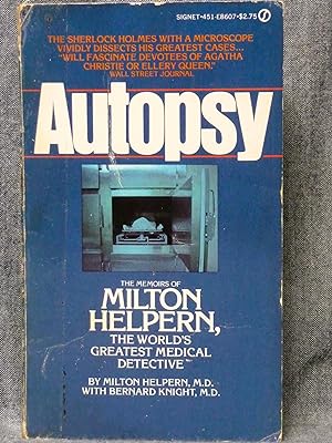 Imagen del vendedor de Autopsy a la venta por Past Pages