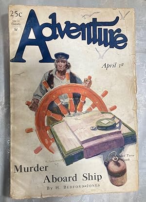 Image du vendeur pour Adventure April 1, 1928 Vol. LXVI No. 2 mis en vente par biblioboy