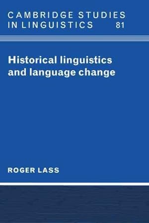 Imagen del vendedor de Historical Linguistics and Language Change a la venta por GreatBookPricesUK