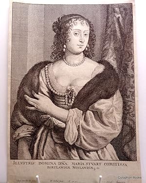 Frances Stuart, Countess of Portland Engraved Portrait 1650