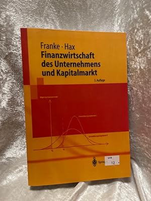 Seller image for Finanzwirtschaft des Unternehmens und Kapitalmarkt (Springer-Lehrbuch) for sale by Antiquariat Jochen Mohr -Books and Mohr-