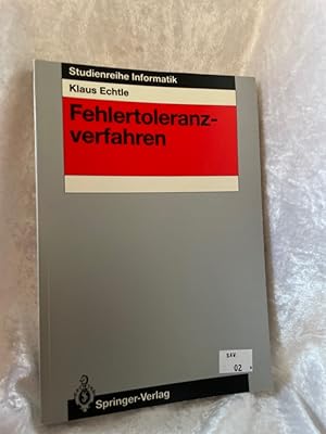 Imagen del vendedor de Fehlertoleranzverfahren (Studienreihe Informatik) (German Edition) a la venta por Antiquariat Jochen Mohr -Books and Mohr-
