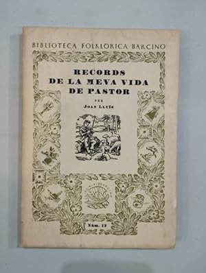 Imagen del vendedor de Records de la meva vida de pastor a la venta por Saturnlia Llibreria