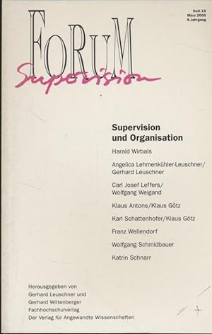 Seller image for Forum Supervision - Supervision und Organisation - Heft 15/Mrz 2000. for sale by Fundus-Online GbR Borkert Schwarz Zerfa