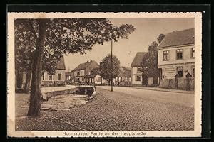 Bild des Verkäufers für Ansichtskarte Hornhausen, Partie mit Brücke an der Hauptstrasse zum Verkauf von Bartko-Reher