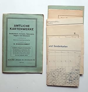 Amtliche Kartenwerke von Deutschland, Schweiz, Österreich, Ungarn und Dänemark - 1932 - Verzeichn...