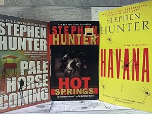 Seller image for EARL SWAGGER - 3-book set by Stephen Hunter -- Hot Springs / Pale Horse Coming / Havana for sale by Archives Books inc.