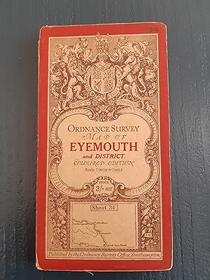 Ordnance Survey map of Eyemouth and District. Coloured edition: 1 inch to 1 mile: sheet 34