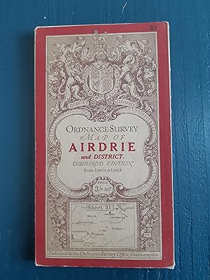 Ordnance Survey map of Airdrie and District. Coloured edition: 1 inch to 1 mile: sheet 31