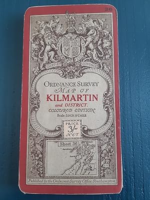 Ordnance Survey map of Kilmartin and District. Coloured edition: 1 inch to 1 mile: sheet 36