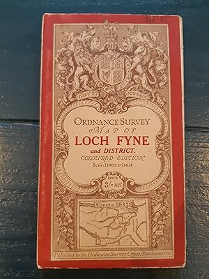 Ordnance Survey map of Loch Fyne and District. Coloured edition: 1 inch to 1 mile: sheets 29 & 21