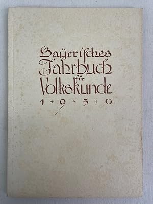 Imagen del vendedor de Bayerisches Jahrbuch fr Volkskunde 1950. a la venta por Antiquariat Bler