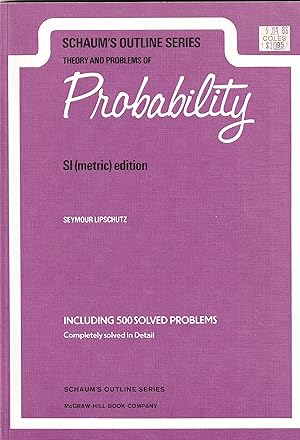 Seller image for Probability Including 500 Solved Problems for sale by abibliodocs