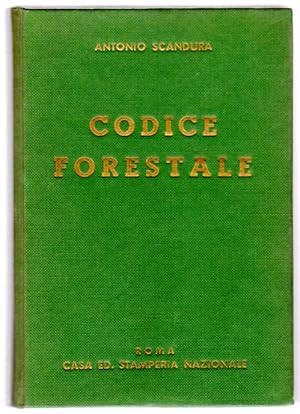 Image du vendeur pour Codice forestale.: II. edizione. mis en vente par Studio Bibliografico Adige