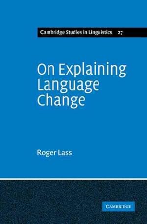Imagen del vendedor de On Explaining Language Change a la venta por GreatBookPrices