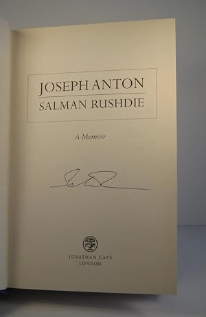 Joseph Anton. A Memoir