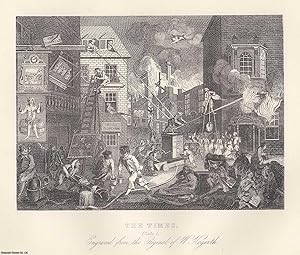 William Hogarth : The Times, plate 1; the entire political scene of the era of William Pitt and J...