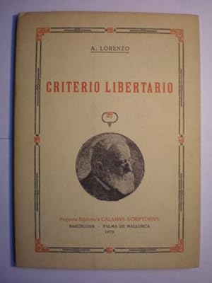 Imagen del vendedor de Criterio libertario a la venta por Librera Antonio Azorn