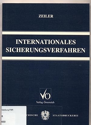 Bild des Verkufers fr Internationales Sicherungsverfahren zum Verkauf von avelibro OHG