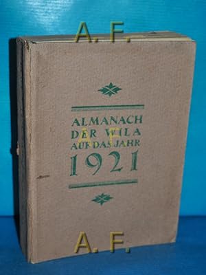 Bild des Verkufers fr Wila-Almanach auf das Jahr 1921 zum Verkauf von Antiquarische Fundgrube e.U.