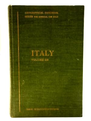 Seller image for Italy: Volume III August 1945 for sale by World of Rare Books