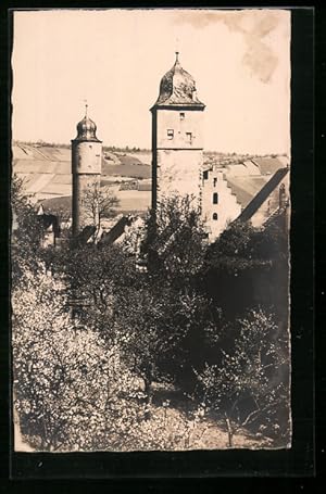 Bild des Verkufers fr Ansichtskarte Ochsenfurt, Blick auf zwei Trme zum Verkauf von Bartko-Reher