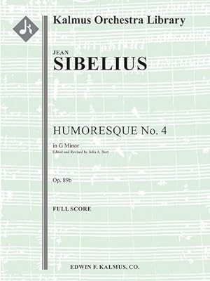 Bild des Verkufers fr Humoresque No. 4 in G Minor : Op. 89b, Full Score zum Verkauf von GreatBookPrices