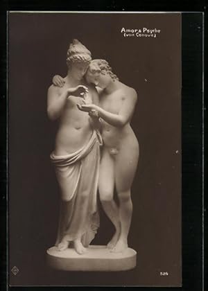 Bild des Verkufers fr Ansichtskarte Plastik Amor, Psyche von Canova zum Verkauf von Bartko-Reher