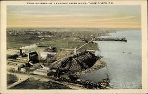 Ansichtskarte / Postkarte Trois Rivières Three Rivers Québec Kanada, St. Lawrence Paper Mills, Lu...
