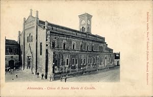 Bild des Verkufers fr Ansichtskarte / Postkarte Alessandria Piemonte, Chiesa di Santa Maria di Castello zum Verkauf von akpool GmbH