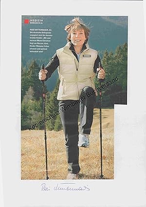 Original Autogramm Rosi Mittermaier Ski /// Autograph signiert signed signee