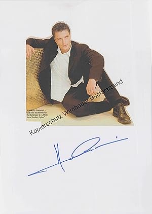 Bild des Verkufers fr Original Autogramm Hardy Krger jr. /// Autograph signiert signed signee zum Verkauf von Antiquariat im Kaiserviertel | Wimbauer Buchversand