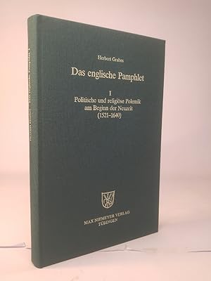 Bild des Verkufers fr Das englische Pamphlet I. Politische und religise Polemik am Beginn der Neuzeit (1521-1640) zum Verkauf von ANTIQUARIAT Franke BRUDDENBOOKS