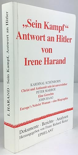 Bild des Verkufers fr "Sein Kampf", Antwort an Hitler von Irene Harand. zum Verkauf von Antiquariat Heiner Henke