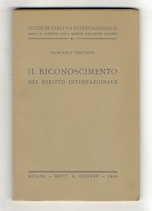 Il riconoscimento nel diritto internazionale.