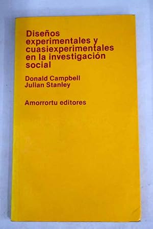 Seller image for Diseos experimentales y cuasiexperimentales en la investigacin social for sale by Alcan Libros