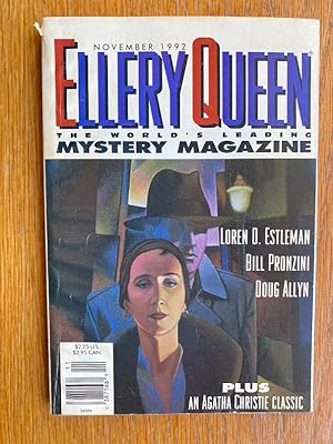 Bild des Verkufers fr Ellery Queen's Mystery Magazine November 1992 zum Verkauf von Scene of the Crime, ABAC, IOBA