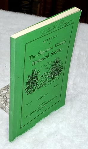Bulletin of the Shawnee County Historical Society, Volume I, Number 1 - 4