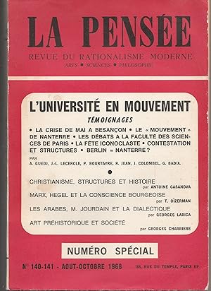 Seller image for L'universit en mouvement. Tmoignages. Numro spcial 1968 for sale by Librairie Franoise Causse