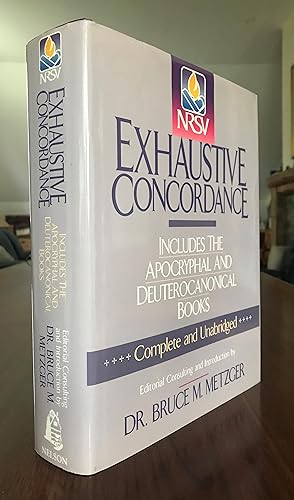 Seller image for NRSV Exhaustive Concordance. [New Revised Standard Version] Complete and Unabridged. for sale by CARDINAL BOOKS  ~~  ABAC/ILAB