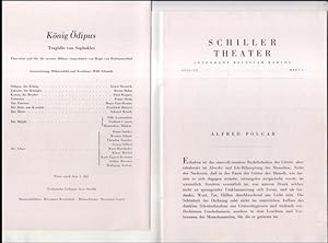 Image du vendeur pour Programmheft zu: Knig dipus. Tragdie von Sophokles, Spielzeit 1951 / 1952, Heft 3. - Inszenierung, Bhnenbild und Kostme: Willi Schmidt. - Mit: Ernst Deutsch, Roma Bahn, Tilly Lauenstein, Gudrun Genest u. a. - mis en vente par Antiquariat Carl Wegner